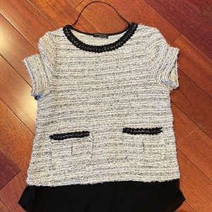 Zara tweed top size XS